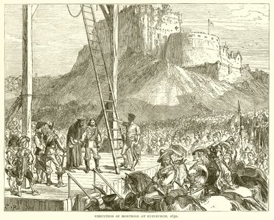 Exécution de Montrose à Édimbourg, 1650 - English School