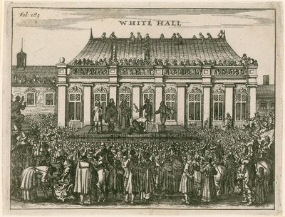 Exécution du roi Charles Ier à Whitehall - English School