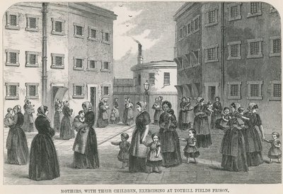 Exercice à la prison de Tothill Fields - English School