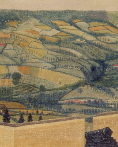 Paysage étendu vu depuis le fort de Rodborough (détail) - English School