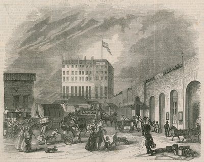 Extérieur du terminus du Great Western Railway - English School