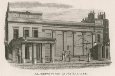 Extérieur du Théâtre Regency, Tottenham Street, Tottenham Court Road, Londres - English School