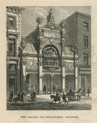 Extérieur de la nouvelle arcade sur Old Bond Street - English School