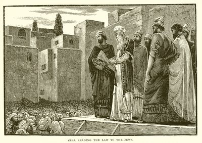 Esdras lisant la loi aux Juifs - English School