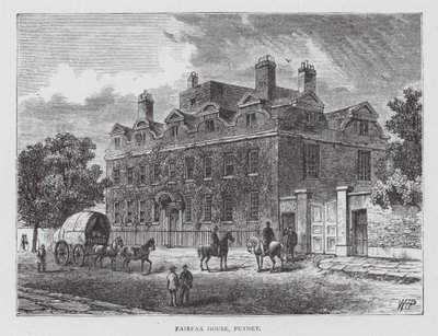 Fairfax House, Putney (lithographie) - English School