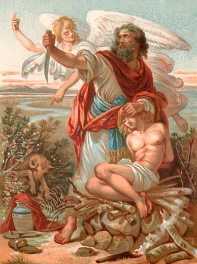 Le fidèle Abraham prêt à sacrifier son fils Isaac - English School