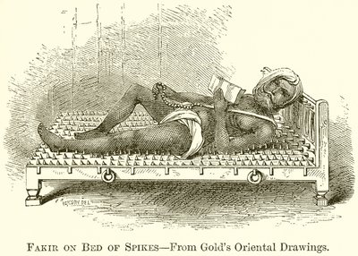 Fakir sur un lit de clous - English School