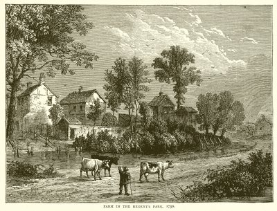 Ferme dans Regents Park, 1750 - English School