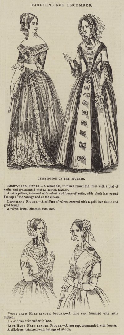 Modes pour décembre (gravure) - English School