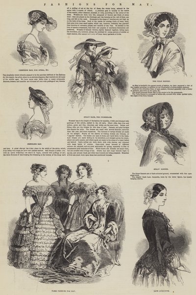 Modes de mai (gravure) - English School