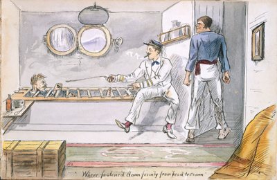 Solidement attaché de la tête à la couronne..., vers 1880 - English School