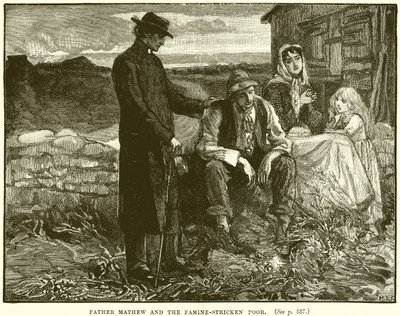Père Mathew et les pauvres affamés - English School