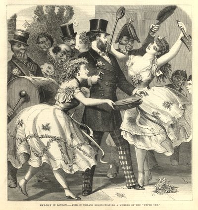 Uhlans féminins réquisitionnant un membre de la haute société - English School