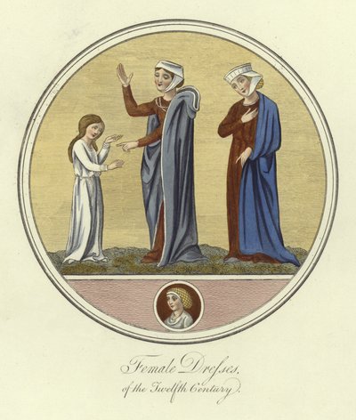 Vêtements féminins du XIIe siècle - English School