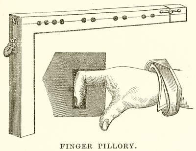 Pilori pour doigts - English School