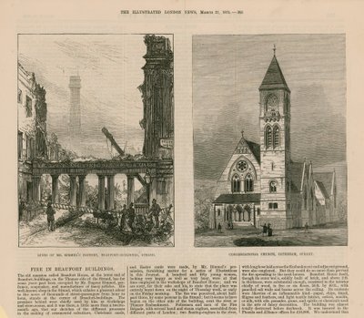 Incendie dans les bâtiments de Beaufort - English School