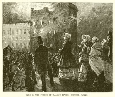 Incendie dans la Tour du Prince de Galles, Château de Windsor - English School