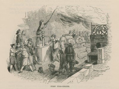 Première machine à vapeur de pompiers - English School