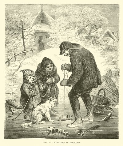 Pêche en hiver en Hollande - English School
