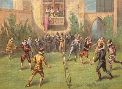 Le fives joué pour la première fois en Angleterre devant la reine Elizabeth I - English School