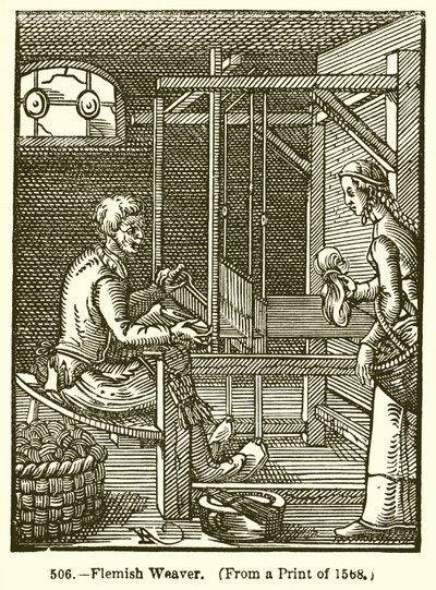 Tisserand flamand - English School