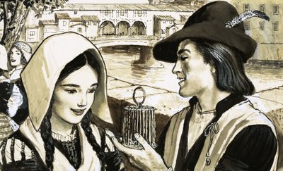 Scène florentine - English School