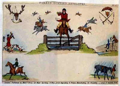 Enveloppe de chasse de Fores, pub. par Messrs Fores, vers 1840 - English School