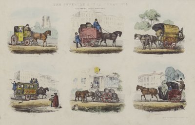Formes de transport au milieu du XIXe siècle à Londres - English School
