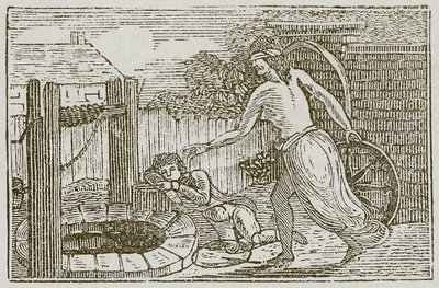 La fortune et le garçon (gravure) - English School