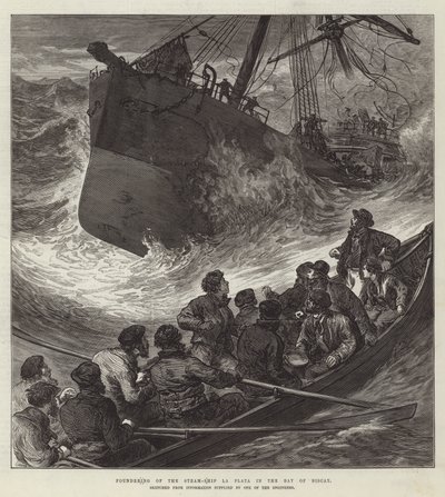 Naufrage du navire à vapeur La Plata dans le golfe de Gascogne - English School