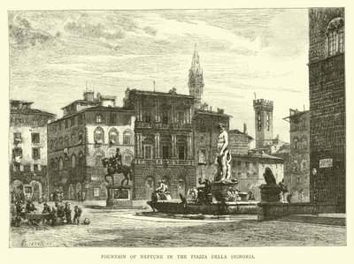 Fontaine de Neptune sur la Piazza della Signoria - English School