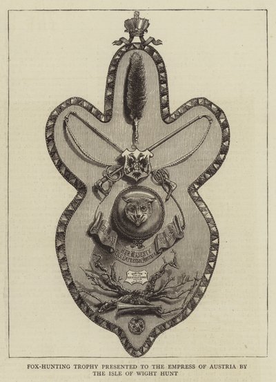 Trophée de chasse au renard offert à l