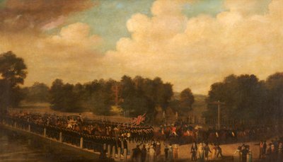 Francis Dukinfield Astley en procession en tant que haut shérif, vers 1806-7 - English School