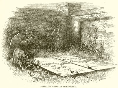 Tombe de Franklin à Philadelphie - English School