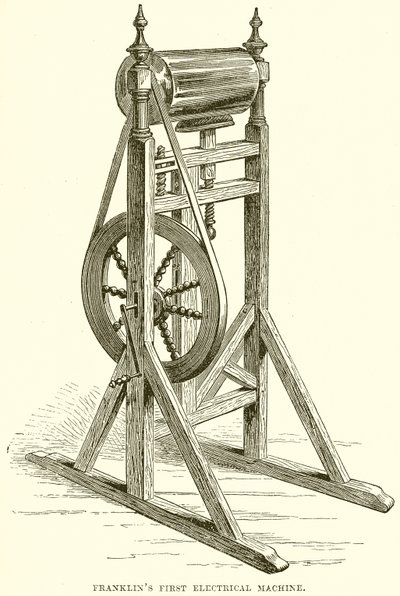 Première machine électrique de Franklin - English School