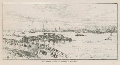 Ferry gratuit sur la Tamise à Woolwich - English School
