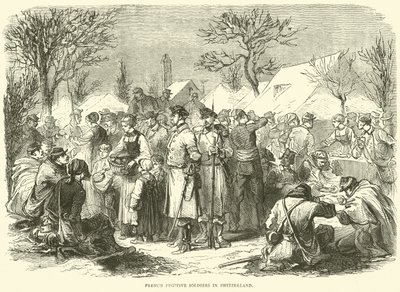 Soldats fugitifs français en Suisse, novembre 1870 - English School