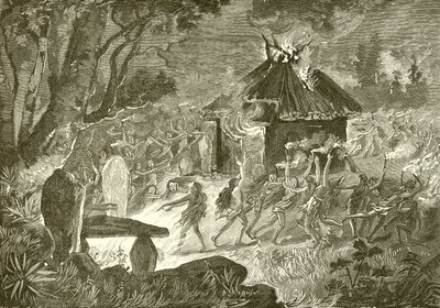 Orgies religieuses frénétiques des druides - English School