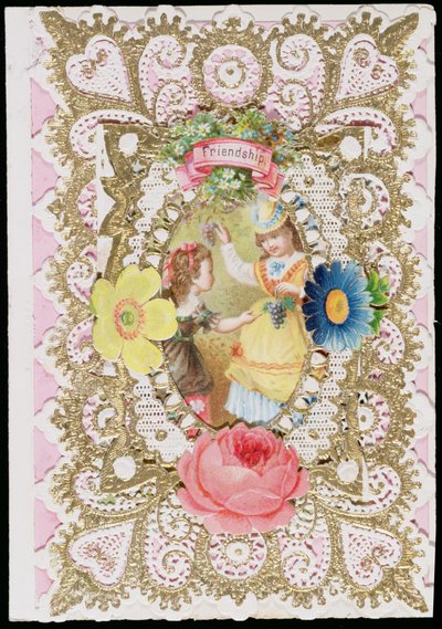 Amitié, carte de Saint-Valentin, c.1870 - English School