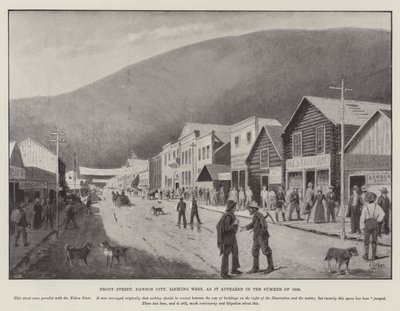 Front Street, Dawson City, vue vers l