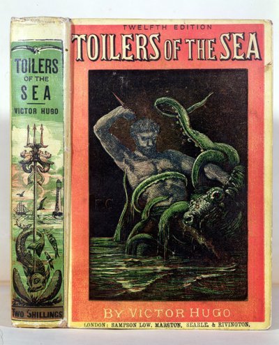 Couverture de Les Travailleurs de la mer de Victor Hugo publié à Londres, 1881 - English School