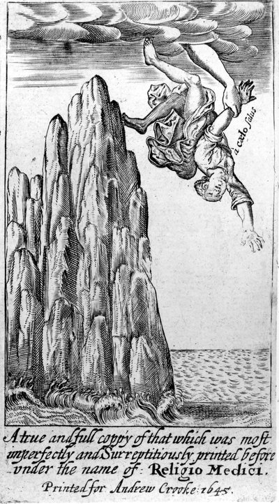 Frontispice de Religio Medici de Sir Thomas Browne, 1645 - English School