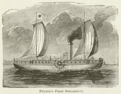 Le premier bateau à vapeur de Fulton - English School