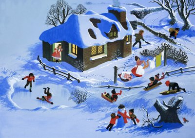 Amusement dans la neige - English School