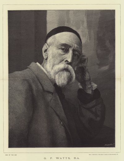 G F Watts, RA (gravure) - English School