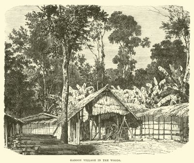 Village gabonais dans les bois - English School