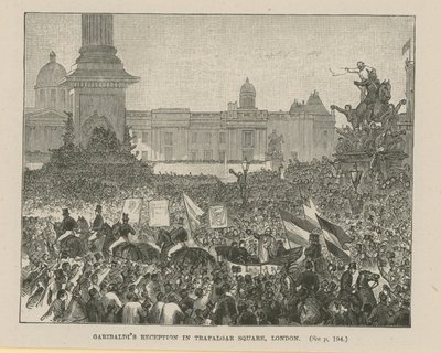 Réception de Garibaldi à Trafalgar Square - English School