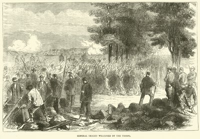 Le général Trochu accueilli par les troupes, décembre 1870 - English School