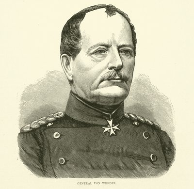 Le général Von Werder, septembre 1870 - English School