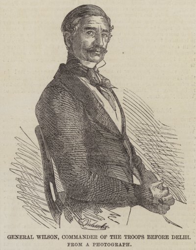 Général Wilson, commandant des troupes devant Delhi - English School